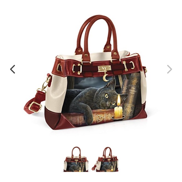 Bradford Exchange Shoulder Bag Cat painting for Women, - Picture 7 of 7